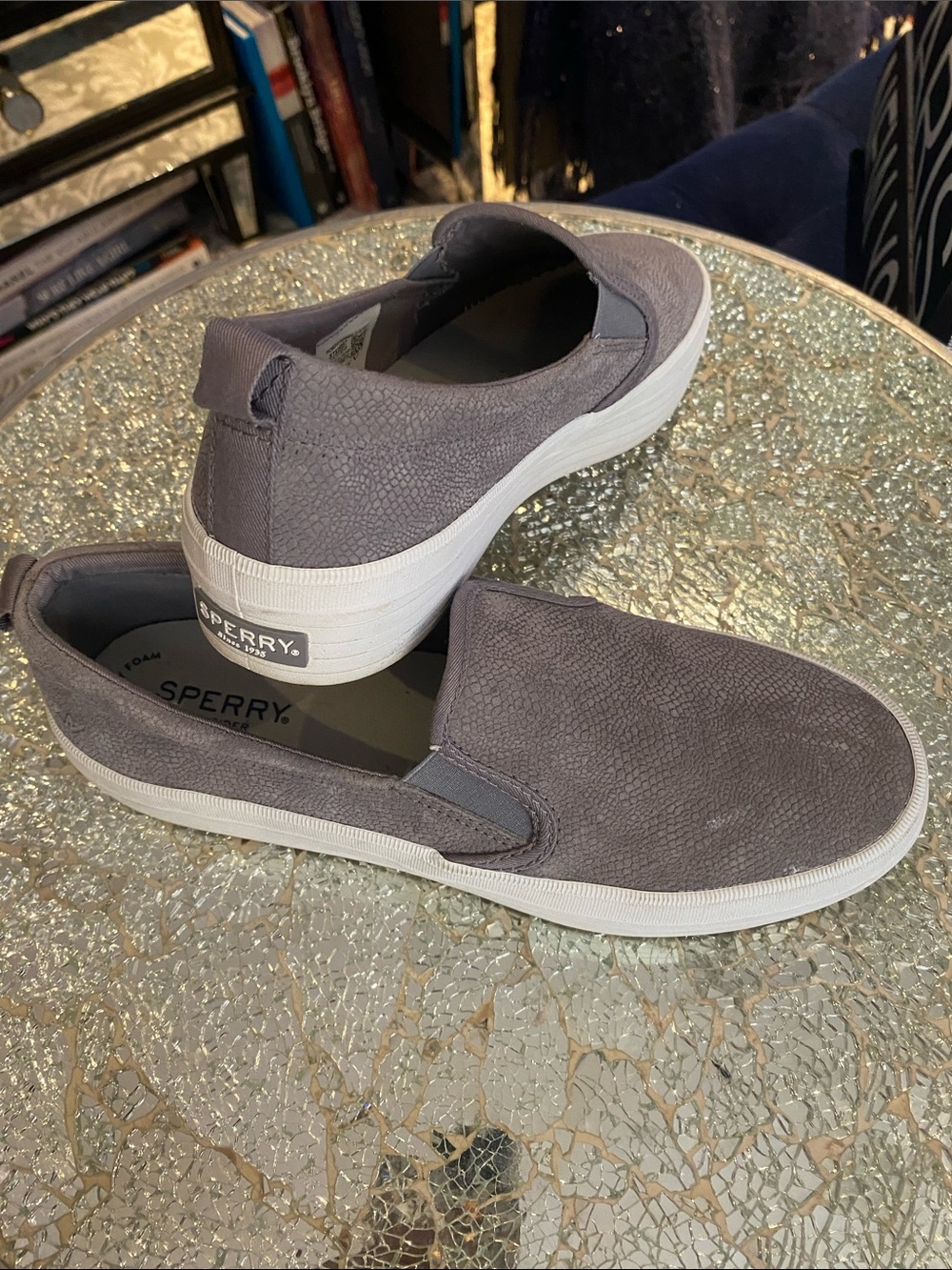 Sperry Women’s Gray Slip-On Loafers
